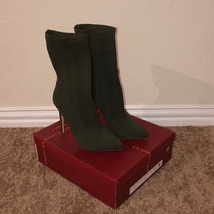 Olive Ankle Boots
